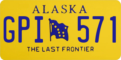 AK license plate GPI571