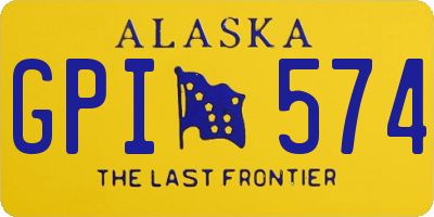 AK license plate GPI574