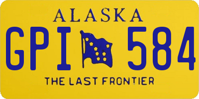 AK license plate GPI584