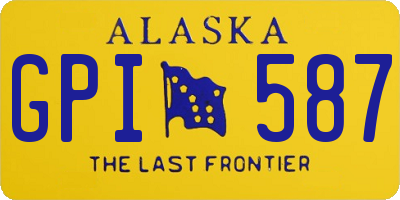 AK license plate GPI587