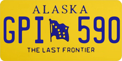 AK license plate GPI590