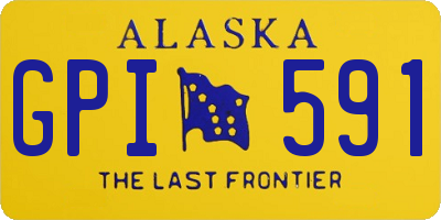 AK license plate GPI591