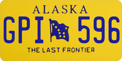 AK license plate GPI596