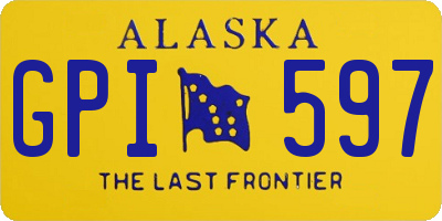 AK license plate GPI597
