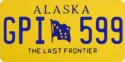 AK license plate GPI599
