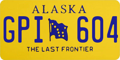 AK license plate GPI604