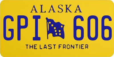 AK license plate GPI606