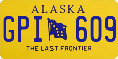 AK license plate GPI609