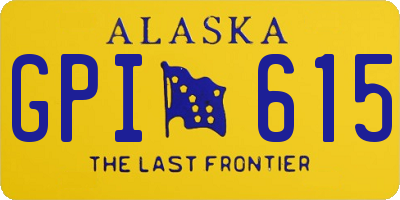 AK license plate GPI615