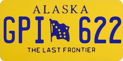 AK license plate GPI622