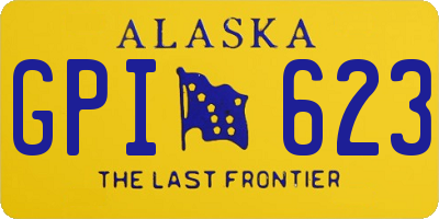 AK license plate GPI623