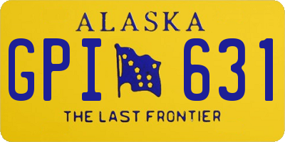 AK license plate GPI631