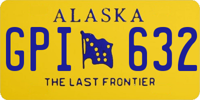 AK license plate GPI632