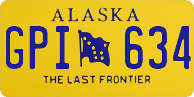 AK license plate GPI634