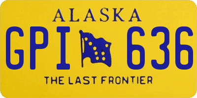 AK license plate GPI636