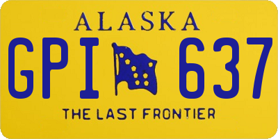 AK license plate GPI637