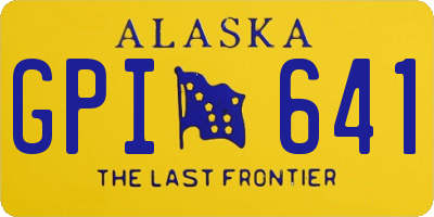 AK license plate GPI641