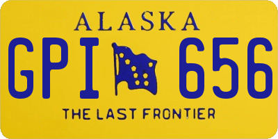 AK license plate GPI656