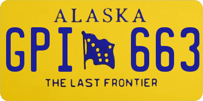 AK license plate GPI663