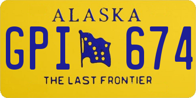AK license plate GPI674