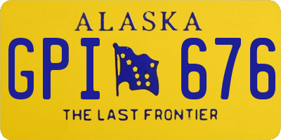 AK license plate GPI676
