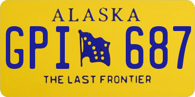 AK license plate GPI687