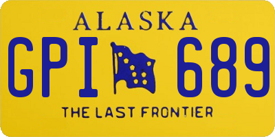 AK license plate GPI689