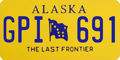 AK license plate GPI691