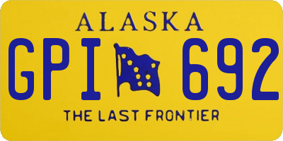 AK license plate GPI692