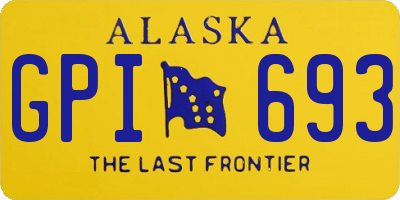 AK license plate GPI693