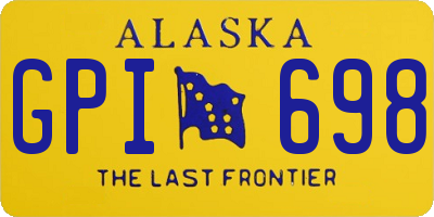 AK license plate GPI698
