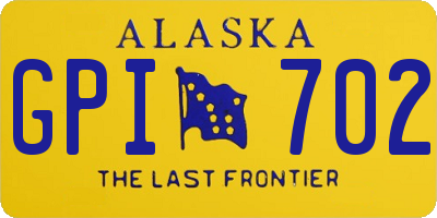 AK license plate GPI702