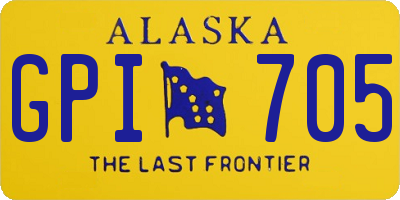 AK license plate GPI705