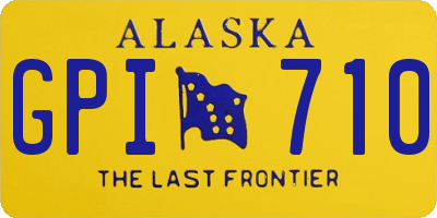AK license plate GPI710