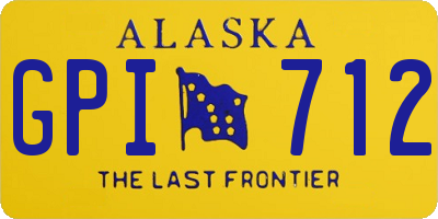 AK license plate GPI712