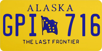 AK license plate GPI716