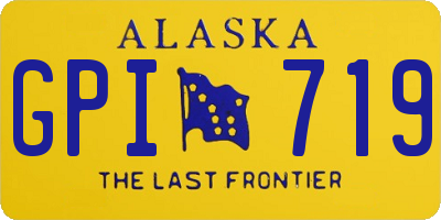 AK license plate GPI719