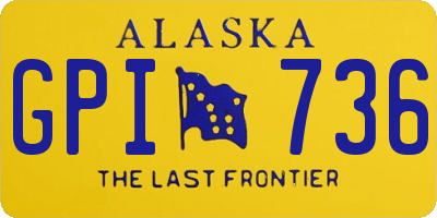 AK license plate GPI736