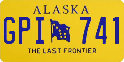 AK license plate GPI741