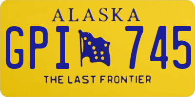 AK license plate GPI745