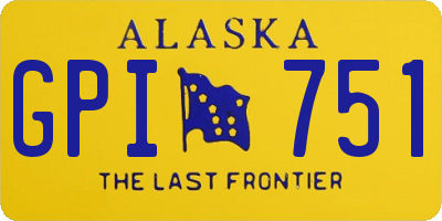 AK license plate GPI751