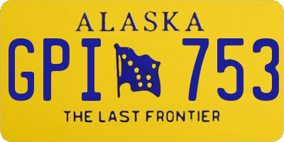 AK license plate GPI753