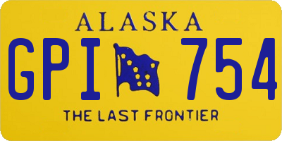 AK license plate GPI754
