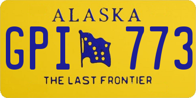 AK license plate GPI773