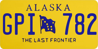 AK license plate GPI782