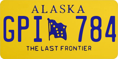 AK license plate GPI784