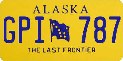 AK license plate GPI787