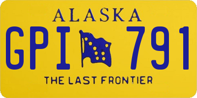 AK license plate GPI791