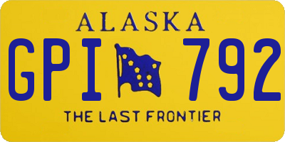 AK license plate GPI792