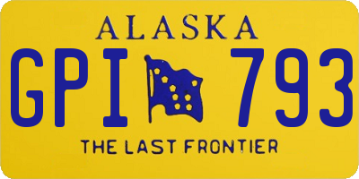 AK license plate GPI793